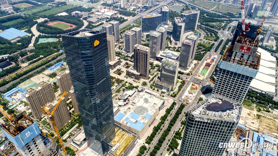 西安360全景航拍地图,西安绿地第一高楼是多少米