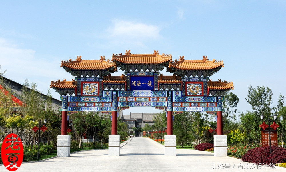 不锈钢仿古门楼牌坊,仿古建筑门楼牌坊