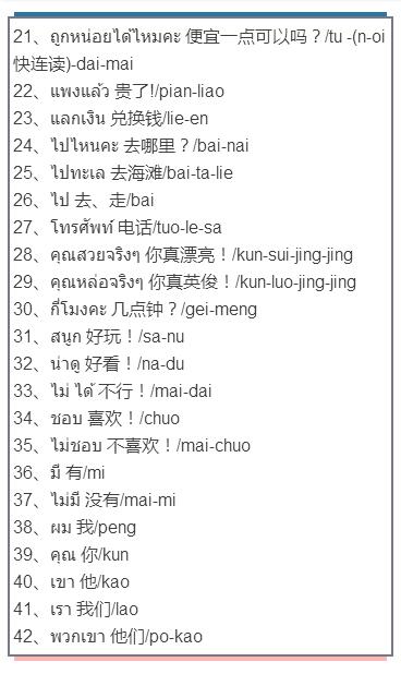 泰国实用泰语,来泰国一定要学的八句泰语