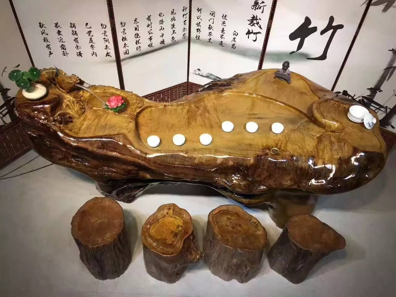 根雕茶几有哪些款式,什么材质的根雕茶几最有收藏价值