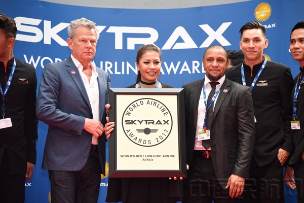 亚洲航空连续9年获“世界最佳低成本航空”殊荣
