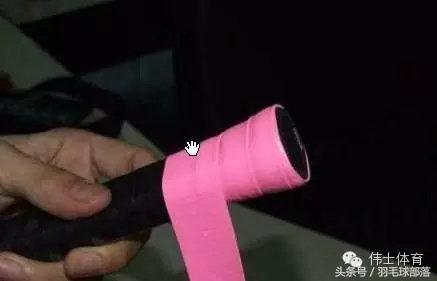 羽毛球杆吸汗带怎么缠,缠羽毛球拍手胶正确方法