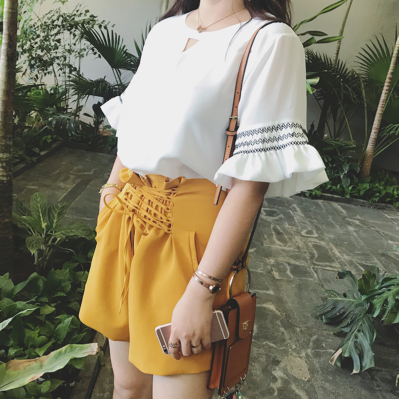 130-200斤可穿的XL-5XL大码女装雪纺衫