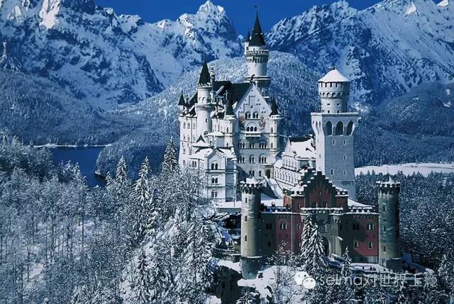 慕尼黑天鹅城堡内部,德国慕尼黑天鹅