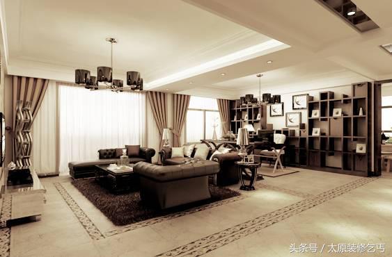 文教城148平米最好看装修,五房两厅三卫大平层新中式