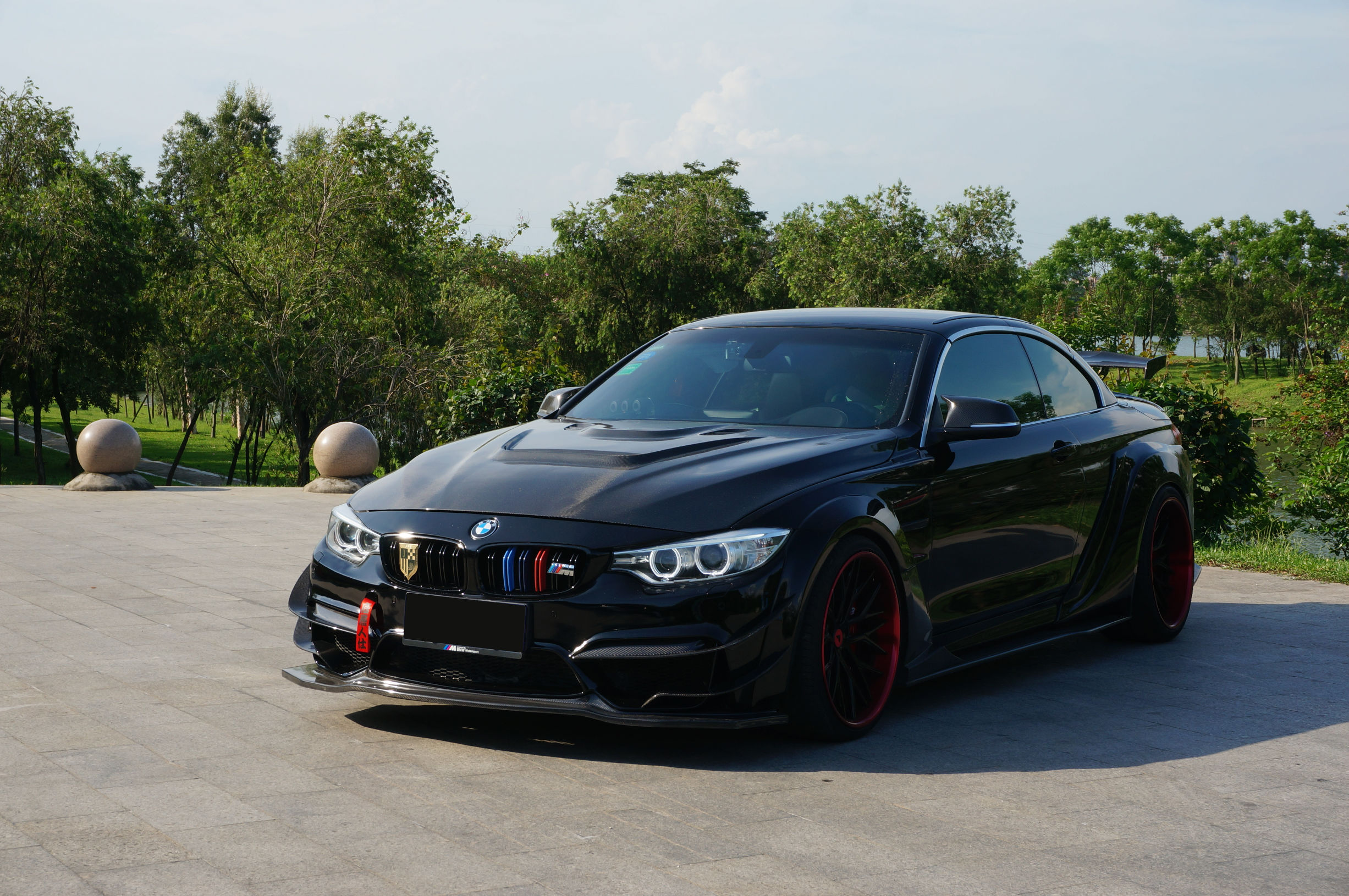 宝马428i运动套装改装黑武士,宝马428四门黑武士