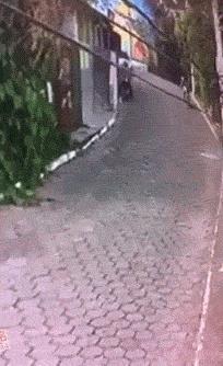 看到没？美女老师示范了分三步，分别是慢、慢、快