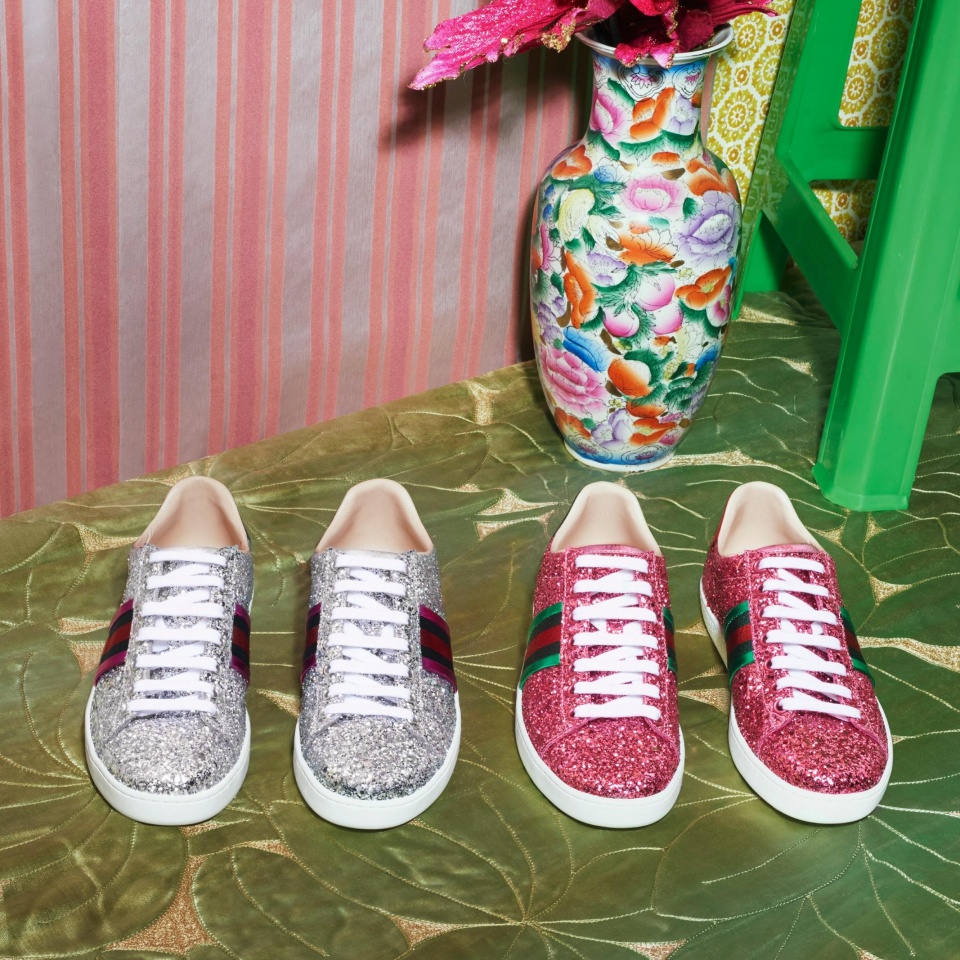 gucci2017蜜蜂鞋,gucci2017早秋刺绣女装系列