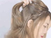 齐肩短发编发发型教程,齐肩中短发编发显脸小发量多