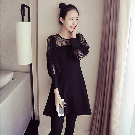 时尚年轻连衣裙女人味十足 (韩版青春连衣裙)