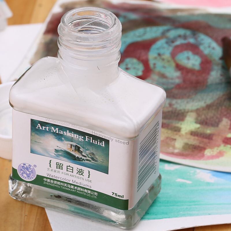 海特水彩留白液,水彩留白液怎么预防撕烂纸