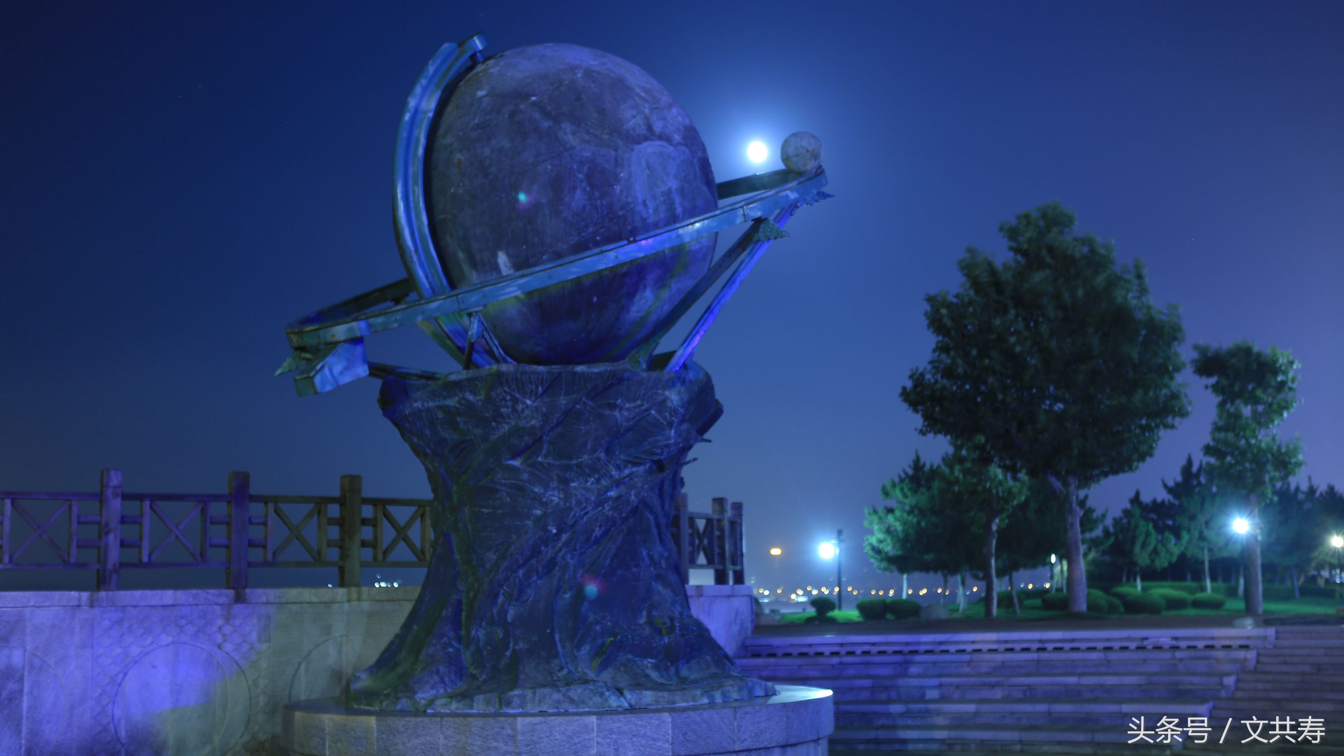 威海宛如梦幻的童话世界,威海雪夜风景