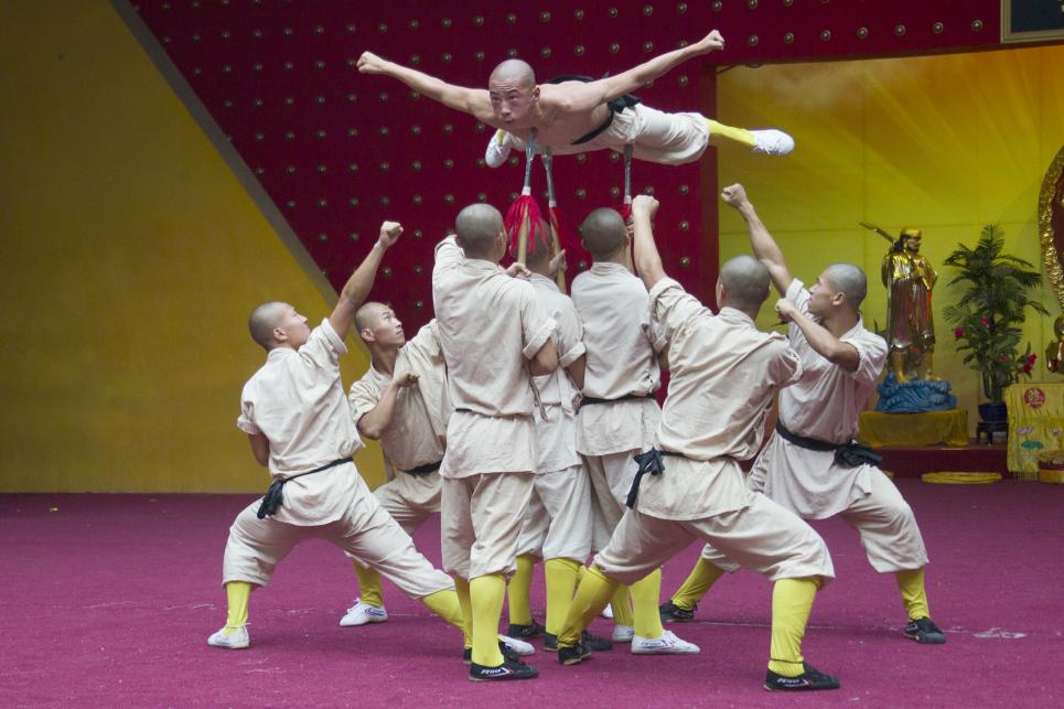 王洪祥少林功夫,王洪祥切磋民间少林弟子