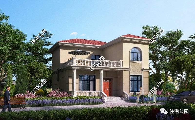 农村小别墅实拍造价100万了解一下,8*8农村经济型二层小别墅