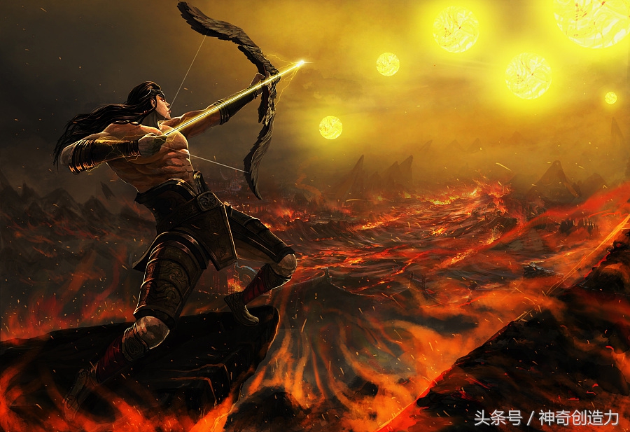 传说中后羿的本事,传说中的后羿射下几个太阳