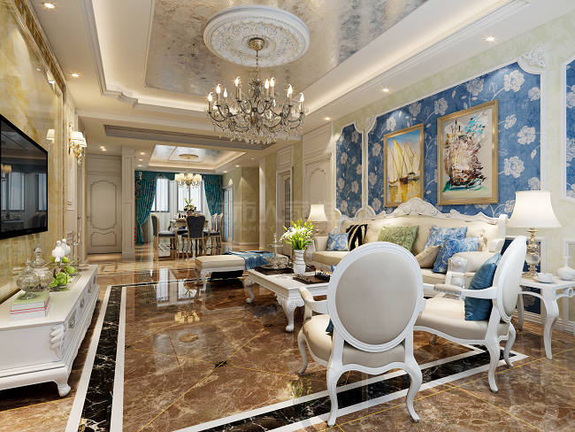 西安首创漫香郡装修效果图,首创漫香郡欧式