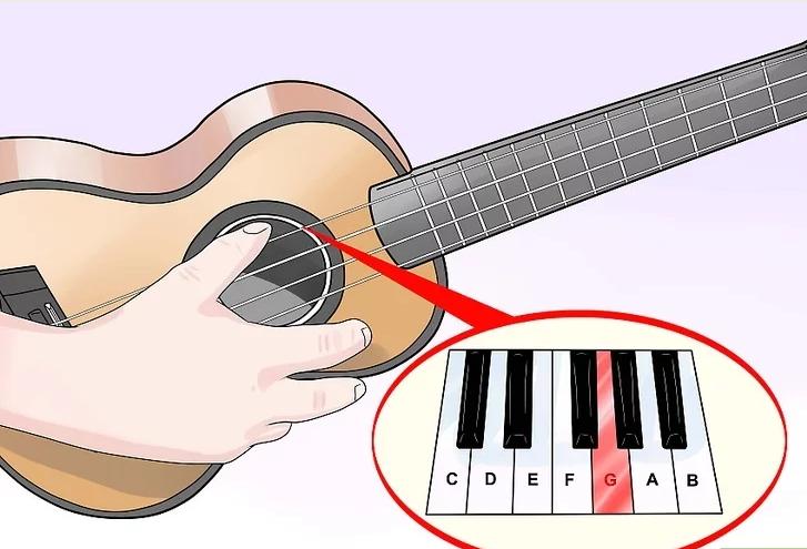 吉他尤克里里贝斯小提琴怎么调音,一弦吉他调音怎么调