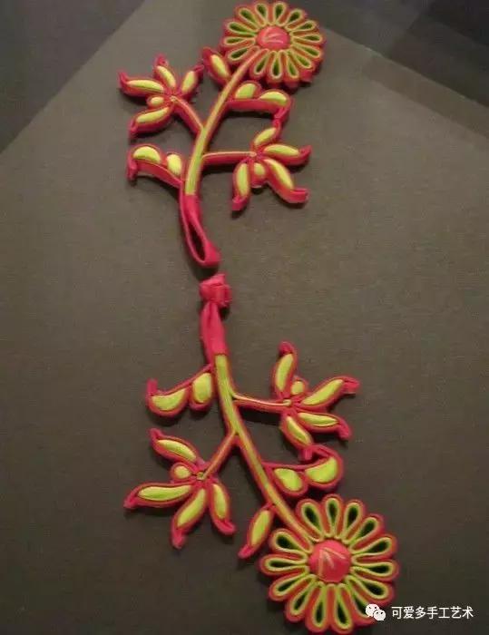 手工盘扣最简单版,用布做盘扣慢动作教程