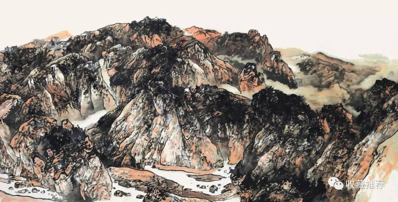 著名画家时振华与他的山水画