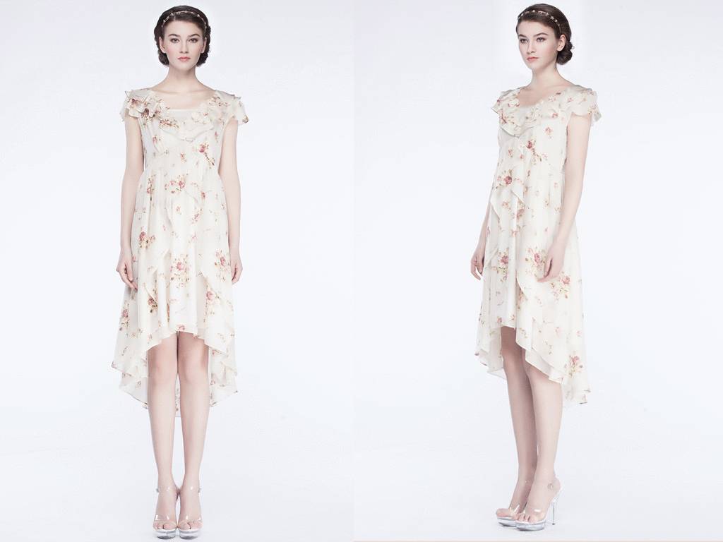 草芽绿连衣裙,连衣裙青草色