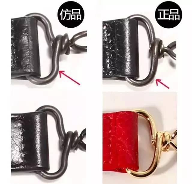 巴黎世家机车包五金,巴黎世家机车包金属铁标真假对比