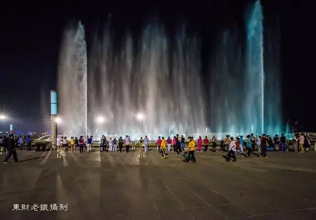 大连东港音乐喷泉图片高清,大雁塔音乐喷泉水舞光影