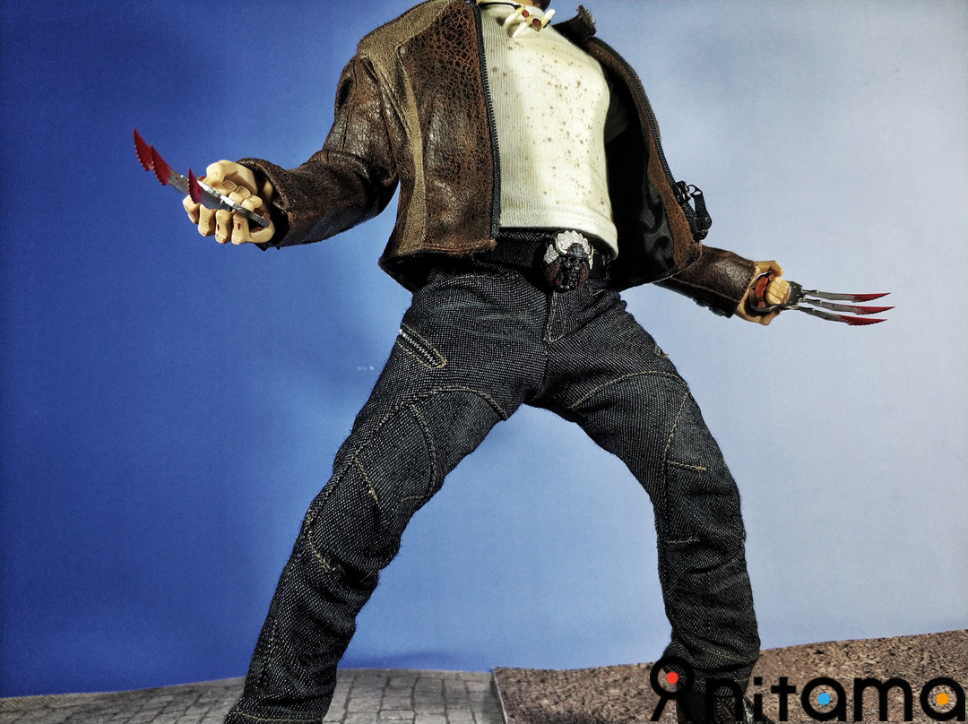 黑道金刚狼-黑帮王国1/6方块5幽灵狼套装测评