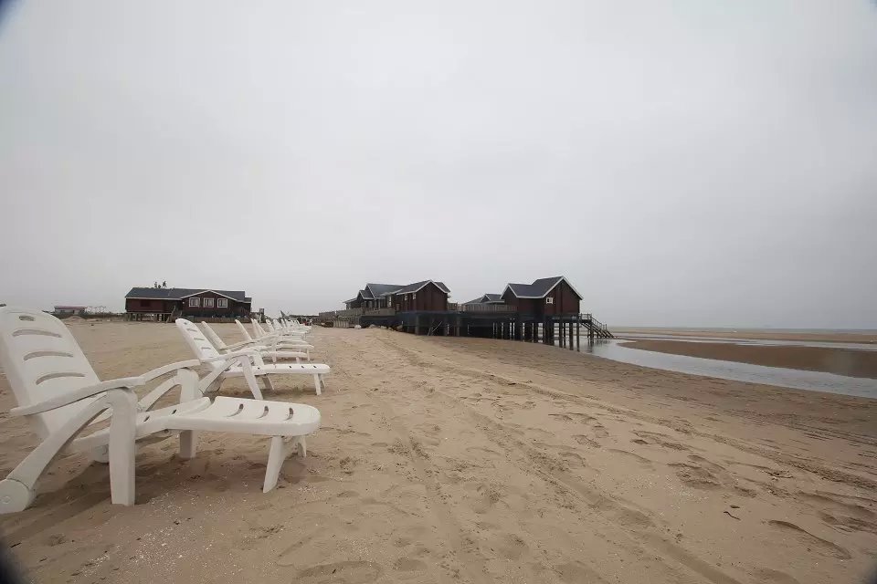 唐山湾国际旅游岛冬季,唐山湾国际旅游岛沙滩摩托