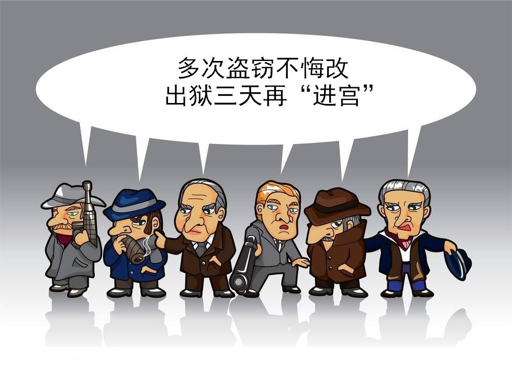 男子出狱仅一周再次盗窃二进宫,7进宫男子出狱当晚又盗窃被刑拘