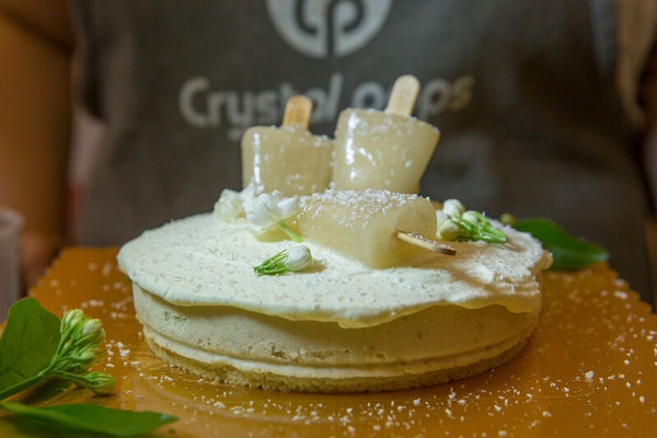 0失败简单糕点,茉莉花茶加冰糕