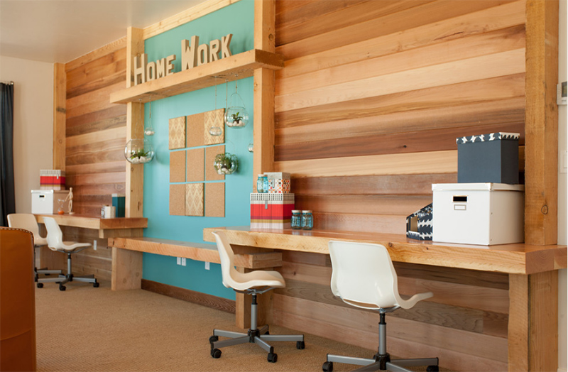 实用家居客厅办公设计,25平米办公家具搭配效果图