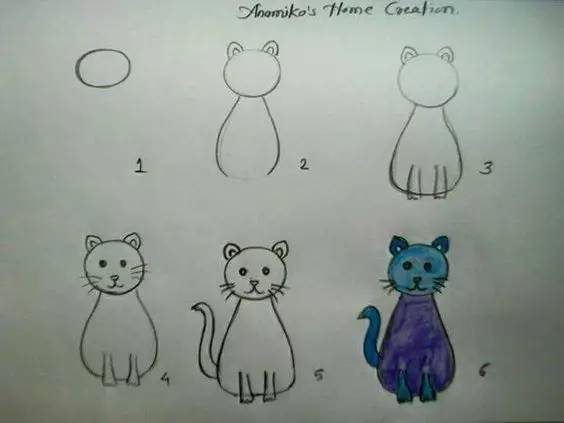 椭圆和圆形能画成什么小动物,儿童简笔画画一些可爱的小东西