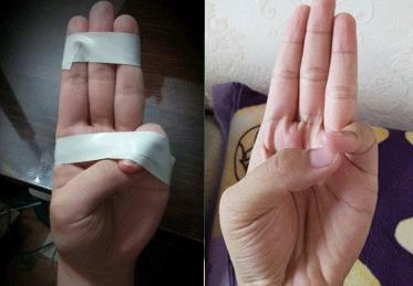 大拇指压住小拇指是什么手势,大拇指压小拇指伸手是什么手势