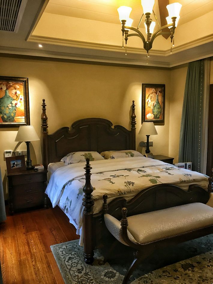 105平美式风格高档大气的温馨之家,每一处细节都透露着奢华