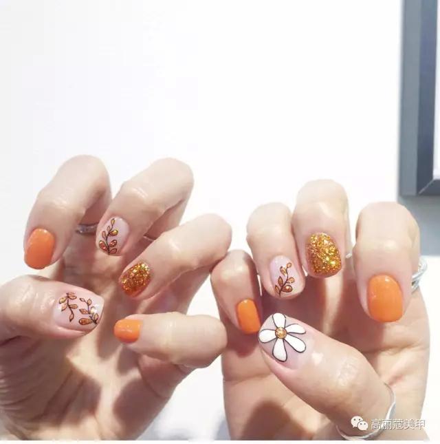 美甲推荐款式仙女,美甲推荐小花