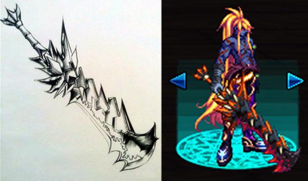 dnf女鬼剑绘画,dnf鬼剑士立绘