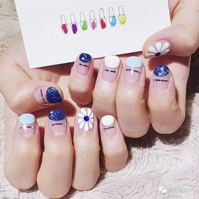 美甲推荐款式仙女,美甲推荐小花