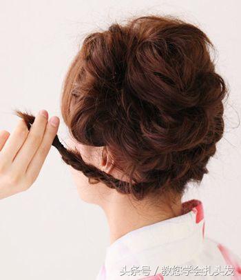 头发长了不要剪，简单做一款打毛花苞头，女神气质十足！