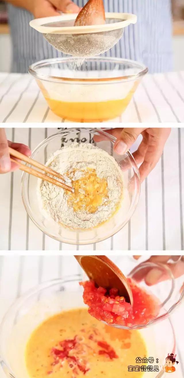 宝宝辅食西红柿鸡蛋卷的做法,适合宝宝的番茄鸡蛋面