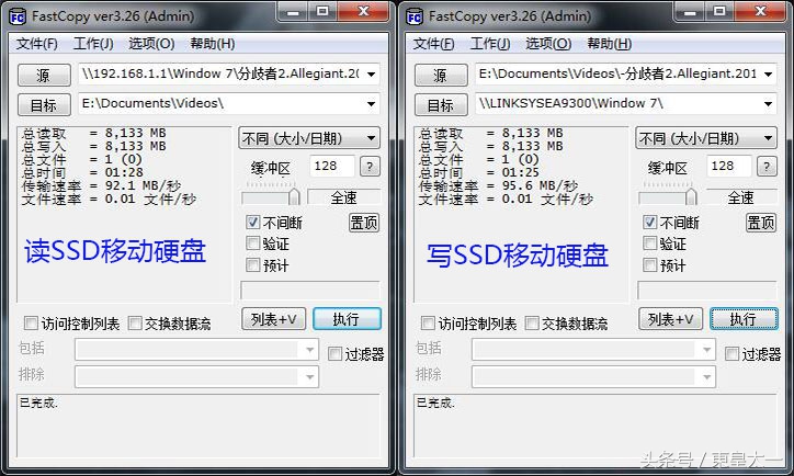 LinksysEA9300无线路由器外接存储读写速度真不错