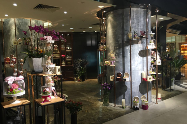 艺术花艺客厅,商业空间花艺设计图