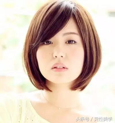 刘海教程自己剪圆脸方脸短发,圆脸方脸刘海女生适合的发型