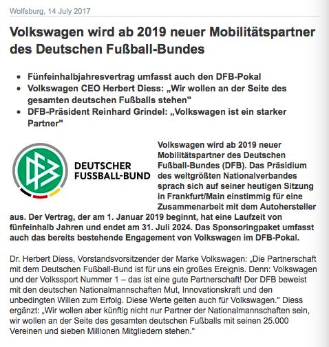 3000万！德国大众成男模队的金主了！