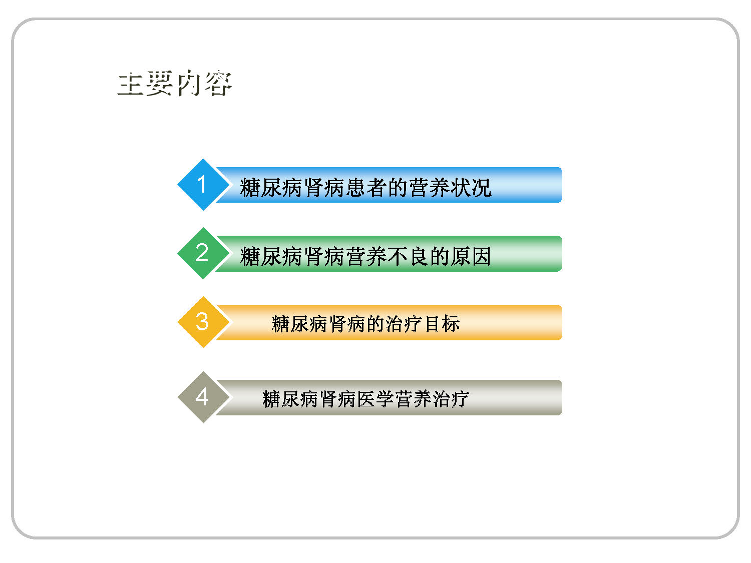 讲座——糖尿病肾病的营养治疗1