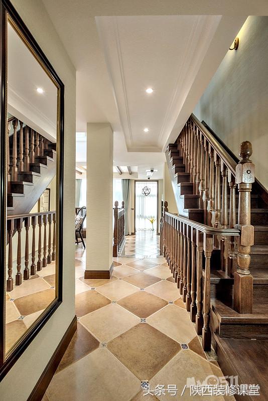 190平方装现代美式风格要多少钱,180平复式现代美式