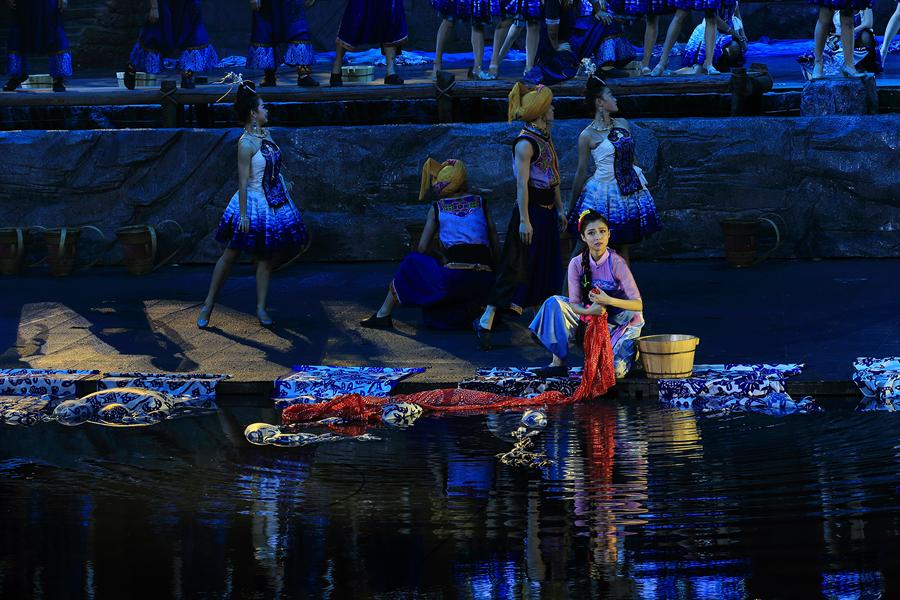 湖南张家界民俗大戏魅力湘西,湖南边城表演