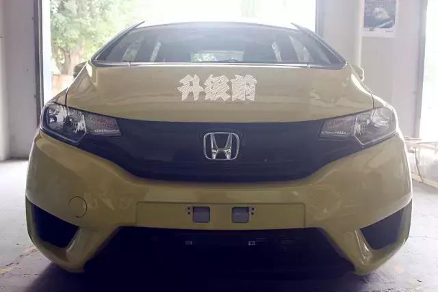 老本田飞度装h4led透镜灯,玉林市飞度车灯升级led双光透镜