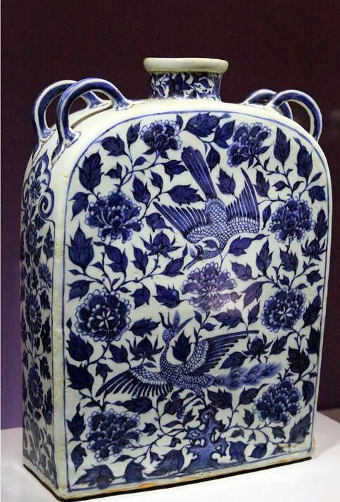 瓷器上的凤鸟纹,瓷器底款上的凤鸟纹图案