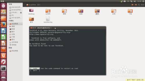 U盘失误格式化咋办？Ubuntu免费数据恢复Testdisk