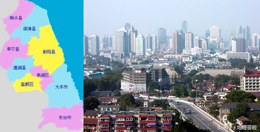 盐城地理位置和风土人情,盐城与上海的地理位置